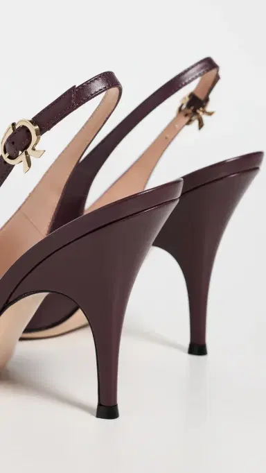 Gianvito Rossi Sofia Vitello Slingback Heels Royale | Thumbnail 4