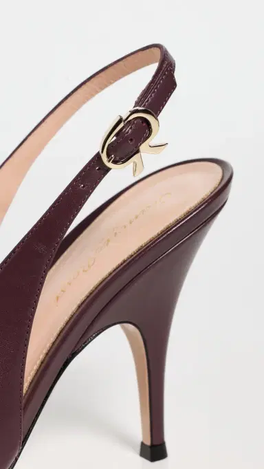 Gianvito Rossi Sofia Vitello Slingback Heels Royale | Thumbnail 6