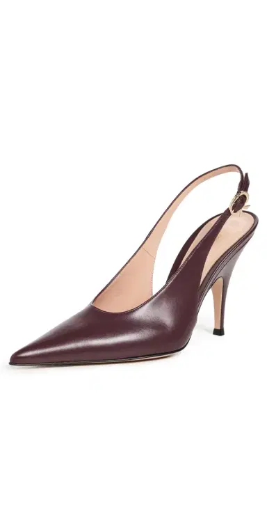 Gianvito Rossi Sofia Vitello Slingback Heels Royale | Thumbnail 1