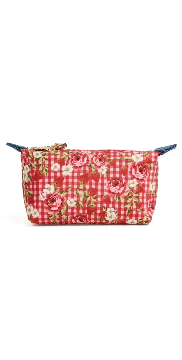 Stoney Clover Lane Agua Bendita x  Cosmetic Bag Gingham w/ Floral One Size