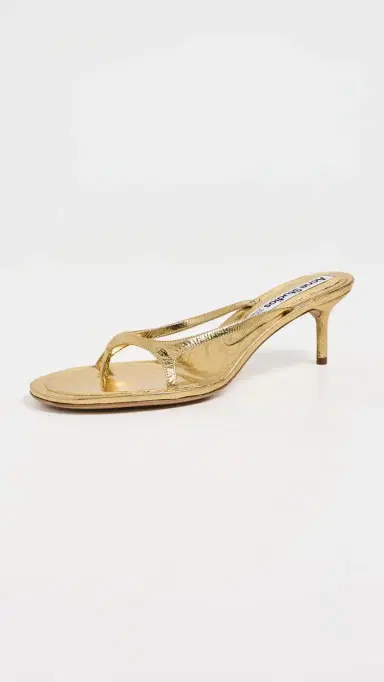 Acne Studios Beverly Kitten Foil Heels Gold | Thumbnail 2 Acne Studios Beverly Kitten Foil Heels Gold | Thumbnail 2