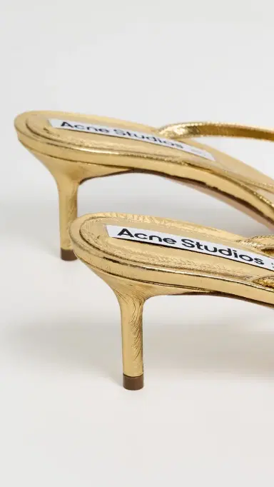 Acne Studios Beverly Kitten Foil Heels Gold | Thumbnail 4 Acne Studios Beverly Kitten Foil Heels Gold | Thumbnail 4