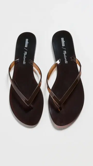 Madewell x Melissa Jelly Flip Flops Dark Brown | Thumbnail 2