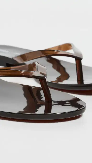Madewell x Melissa Jelly Flip Flops Dark Brown | Thumbnail 6