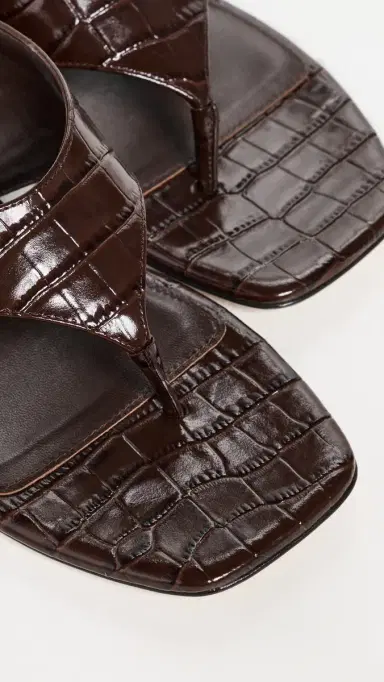Stuart Weitzman Vinnie Wedge Sandals 50mmm Walnut | Thumbnail 6