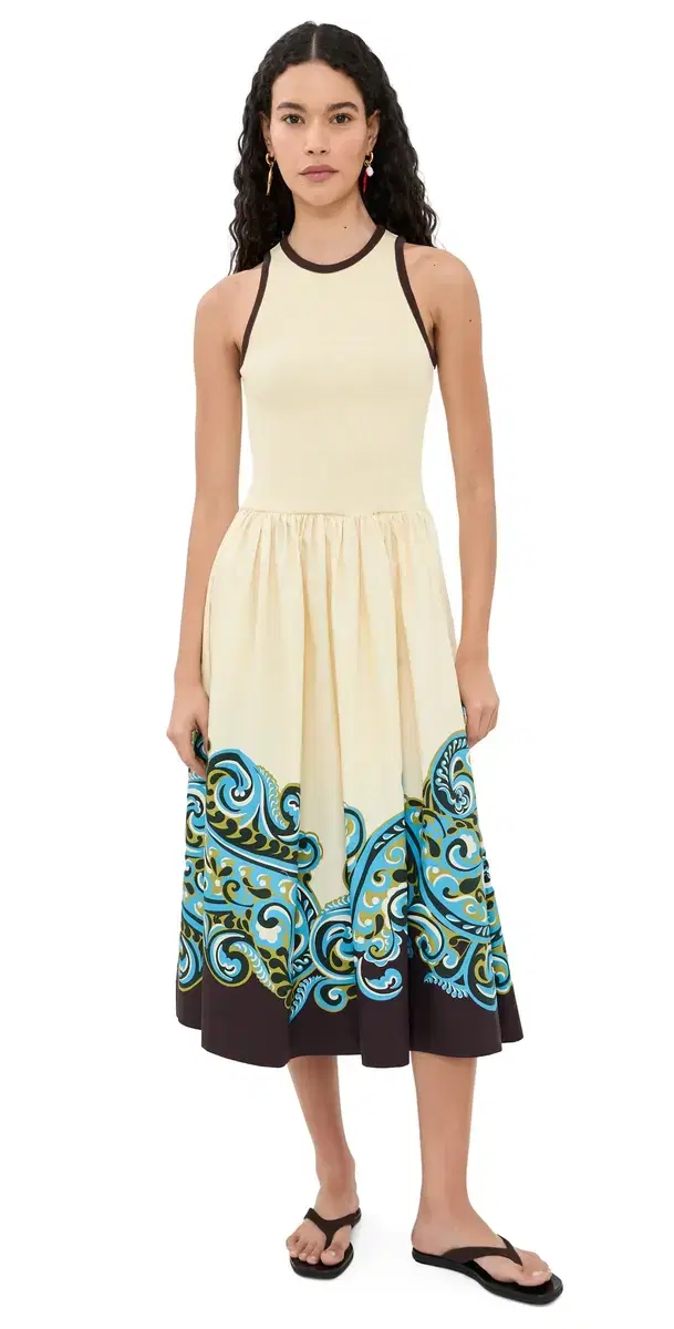 Natalia Tank Midi Dress Cream