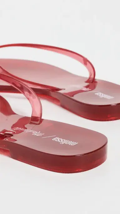 Madewell x Melissa Jelly Flip Flops Red | Thumbnail 4