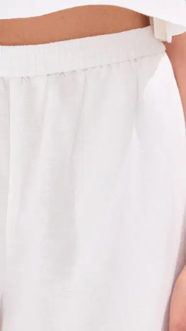 LE BOP Margot Linen Wide eg Pants White | Thumbnail 6