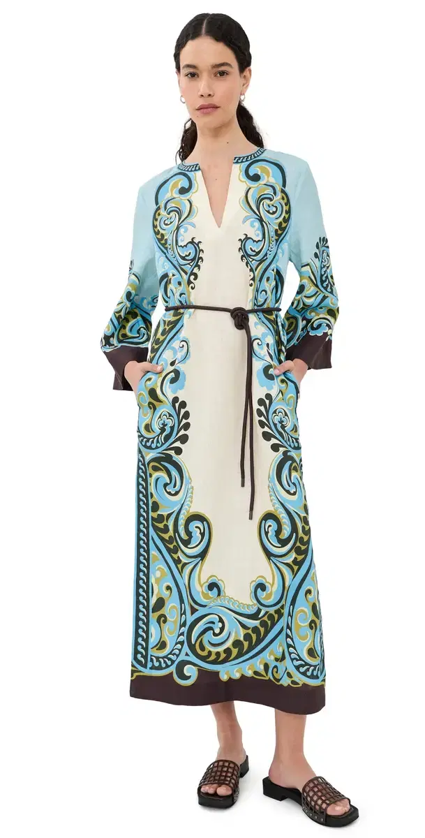 ALÉMAIS Natalia Midi Dress Cream