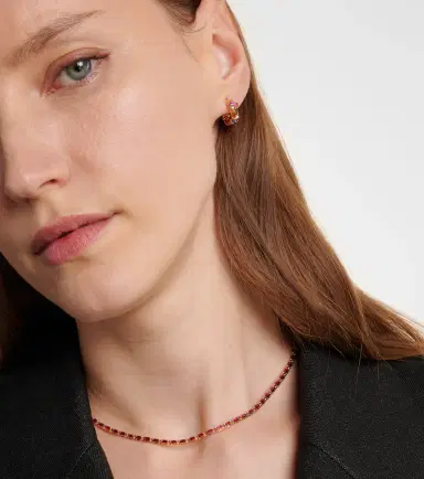 Suzanne Kalan 18kt rose gold tennis necklace with rubies | Thumbnail 4 Suzanne Kalan 18kt rose gold tennis necklace with rubies | Thumbnail 4