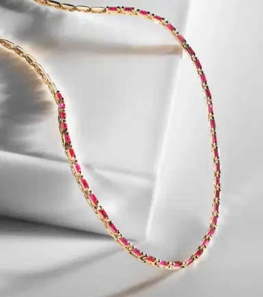 Suzanne Kalan 18kt rose gold tennis necklace with rubies | Thumbnail 6 Suzanne Kalan 18kt rose gold tennis necklace with rubies | Thumbnail 6