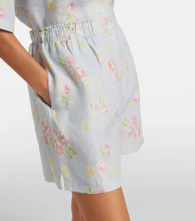 Prada Floral linen shorts | Thumbnail 3