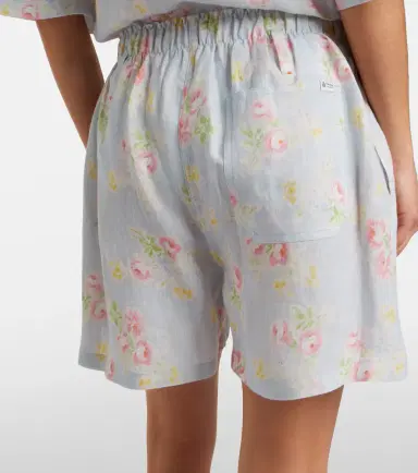 Prada Floral linen shorts | Thumbnail 4