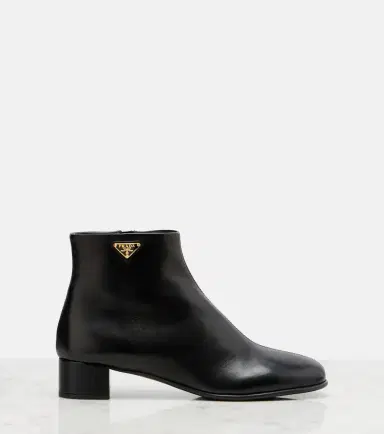 Prada Leather ankle boots | Thumbnail 4