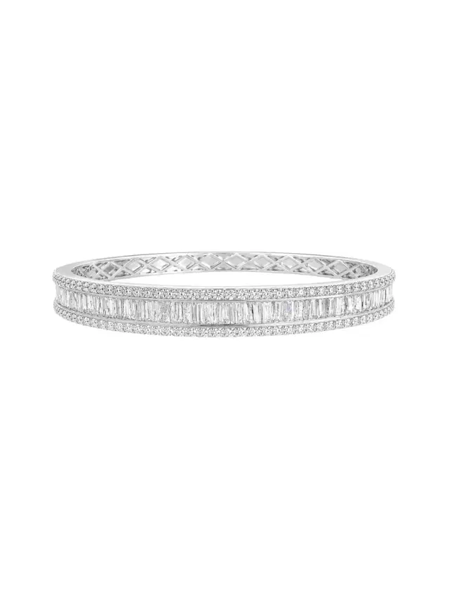 Wish Fine Jewelry 4.75ct Diamond 14K Gold Bangle Bracelet