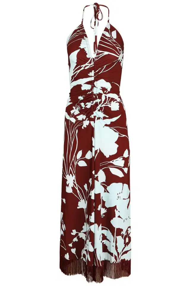 Shelter Island Dress - Botanic Maroon