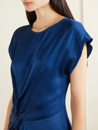 Victoria Beckham Aria Twisted-front Satin Midi Dress | Thumbnail 4 Victoria Beckham Aria Twisted-front Satin Midi Dress | Thumbnail 4