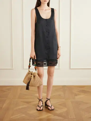 Frame Heirloom Ramie Mini Dress | Thumbnail 2 Frame Heirloom Ramie Mini Dress | Thumbnail 2
