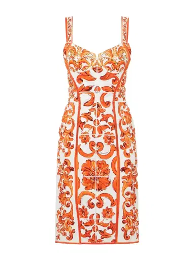 Dolce & Gabbana Printed Silk-blend Charmeuse Mini Dress | Thumbnail 1 Dolce & Gabbana Printed Silk-blend Charmeuse Mini Dress | Thumbnail 1