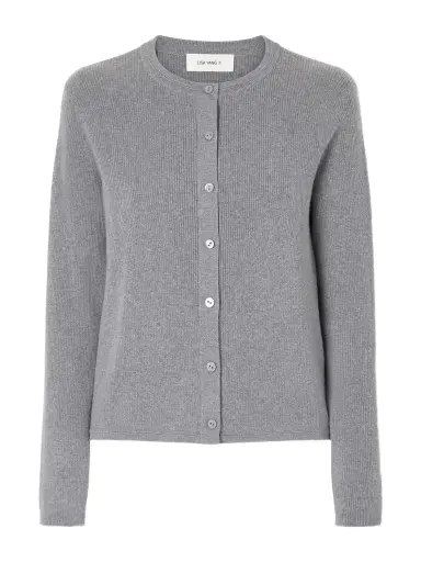 Lisa Yang Abeena Ribbed Cotton And Cashmere-blend Cardigan | Thumbnail 1 Lisa Yang Abeena Ribbed Cotton And Cashmere-blend Cardigan | Thumbnail 1