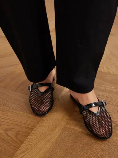 Alaïa Fishnet Flat Mules | Thumbnail 2 Alaïa Fishnet Flat Mules | Thumbnail 2