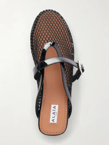 Alaïa Fishnet Flat Mules | Thumbnail 6 Alaïa Fishnet Flat Mules | Thumbnail 6