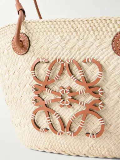 Loewe + Paula's Ibiza Anagram Basket Leather-trimmed Raffia Shoulder Bag | Thumbnail 5 Loewe + Paula's Ibiza Anagram Basket Leather-trimmed Raffia Shoulder Bag | Thumbnail 5