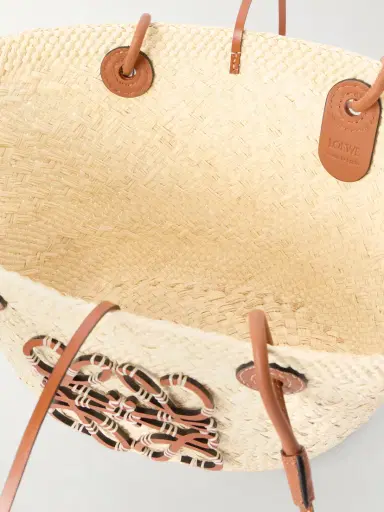 Loewe + Paula's Ibiza Anagram Basket Leather-trimmed Raffia Shoulder Bag | Thumbnail 6 Loewe + Paula's Ibiza Anagram Basket Leather-trimmed Raffia Shoulder Bag | Thumbnail 6