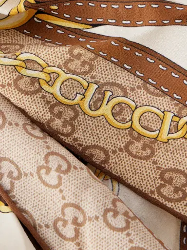Gucci Printed Silk-twill Scarf | Thumbnail 3 Gucci Printed Silk-twill Scarf | Thumbnail 3