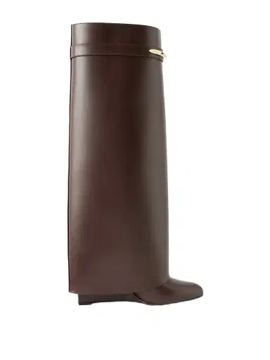 Givenchy Shark Leather Knee Boots | Thumbnail 1