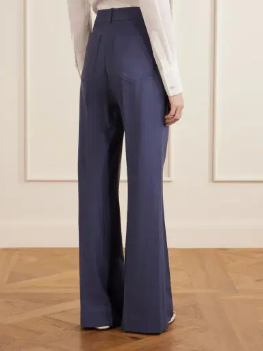 Victoria Beckham Alina Woven Wide-leg Pants | Thumbnail 4 Victoria Beckham Alina Woven Wide-leg Pants | Thumbnail 4