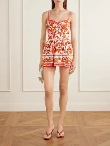 Dolce & Gabbana Printed Cotton-poplin Mini Dress | Thumbnail 2 Dolce & Gabbana Printed Cotton-poplin Mini Dress | Thumbnail 2