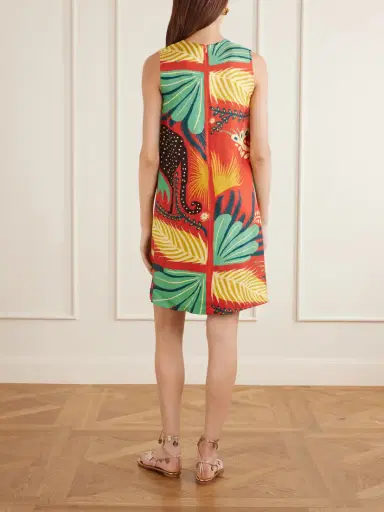 Etro Printed Silk Mini Dress | Thumbnail 3 Etro Printed Silk Mini Dress | Thumbnail 3