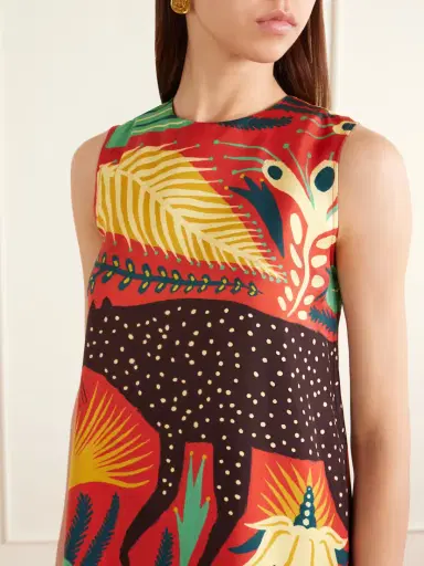 Etro Printed Silk Mini Dress | Thumbnail 4 Etro Printed Silk Mini Dress | Thumbnail 4