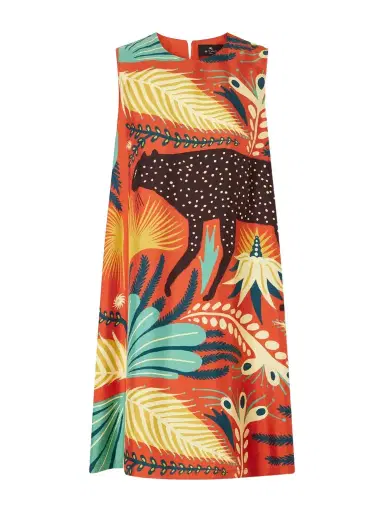 Etro Printed Silk Mini Dress | Thumbnail 1 Etro Printed Silk Mini Dress | Thumbnail 1
