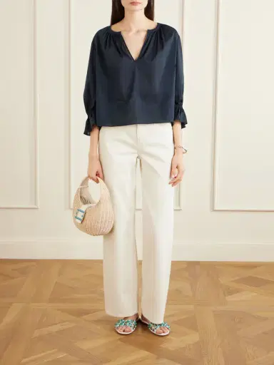Frame Poet Cotton Blouse | Thumbnail 2 Frame Poet Cotton Blouse | Thumbnail 2