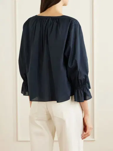 Frame Poet Cotton Blouse | Thumbnail 4 Frame Poet Cotton Blouse | Thumbnail 4