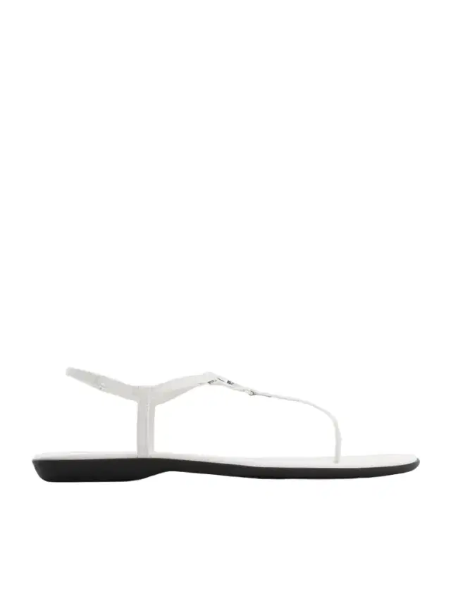 Logo-embellished Leather Thong Sandals