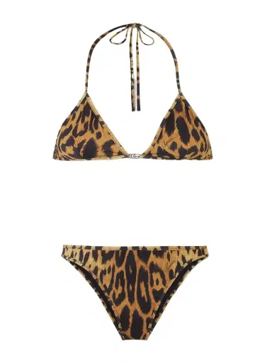 Gucci Leopard-print Logo-detailed Bikini | Thumbnail 1