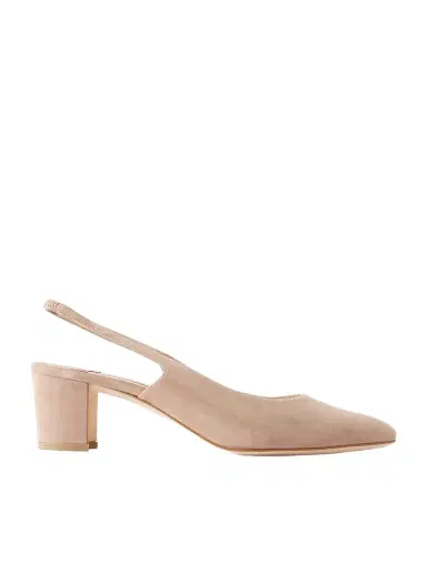 Manolo Blahnik Allurasan 50 Suede Slingback Pumps | Thumbnail 1 Manolo Blahnik Allurasan 50 Suede Slingback Pumps | Thumbnail 1