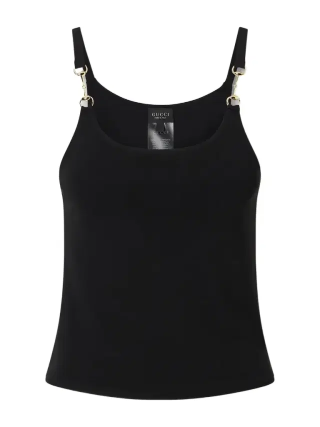 Horsebit Logo-detailed Crepe Jersey Tank Top