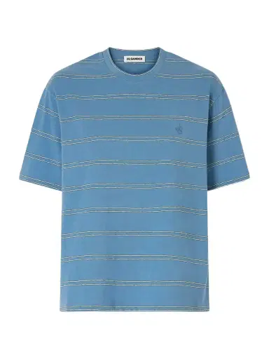 Jil Sander Logo-embossed Striped Cotton T-shirt | Thumbnail 1