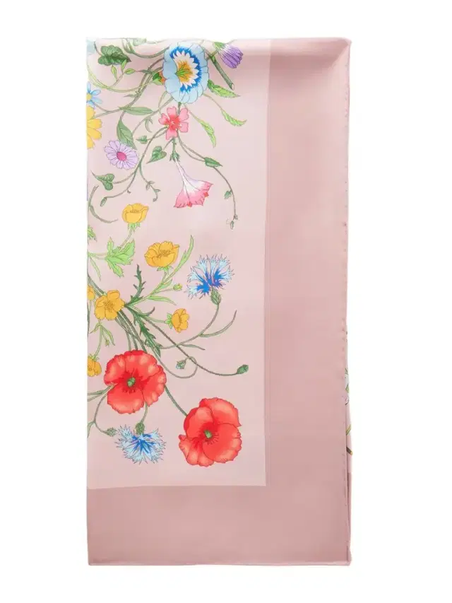 Flora Floral-print Silk-twill Scarf