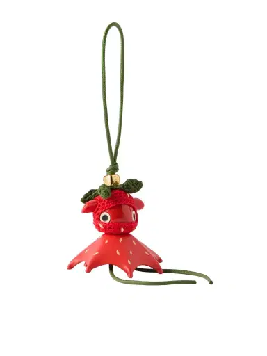 Loewe + Paula's Ibiza Strawberry Logo-embellished Leather Charm | Thumbnail 1 Loewe + Paula's Ibiza Strawberry Logo-embellished Leather Charm | Thumbnail 1