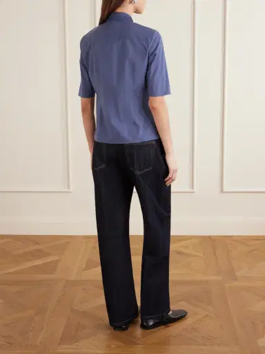 Jil Sander Pleated Cotton Shirt | Thumbnail 4 Jil Sander Pleated Cotton Shirt | Thumbnail 4