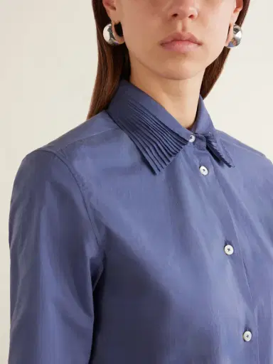 Jil Sander Pleated Cotton Shirt | Thumbnail 5 Jil Sander Pleated Cotton Shirt | Thumbnail 5