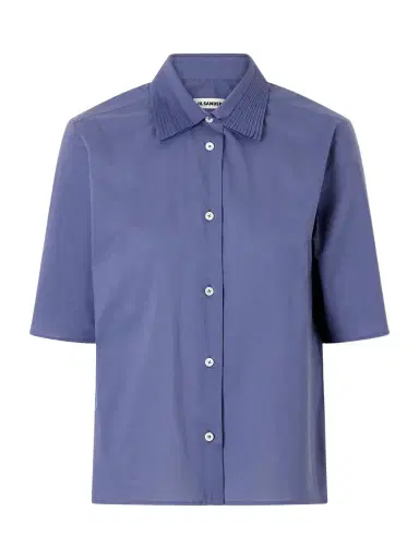 Jil Sander Pleated Cotton Shirt | Thumbnail 1 Jil Sander Pleated Cotton Shirt | Thumbnail 1
