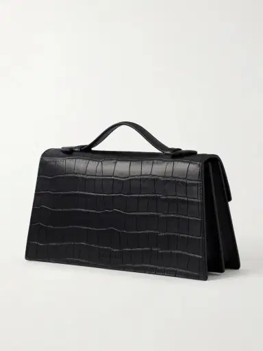 Alexander McQueen Skull Embellished Croc-effect Leather Clutch | Thumbnail 4 Alexander McQueen Skull Embellished Croc-effect Leather Clutch | Thumbnail 4