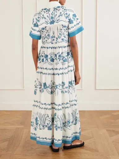 Erdem Floral-print Cotton And Linen-blend Midi Dress | Thumbnail 3 Erdem Floral-print Cotton And Linen-blend Midi Dress | Thumbnail 3
