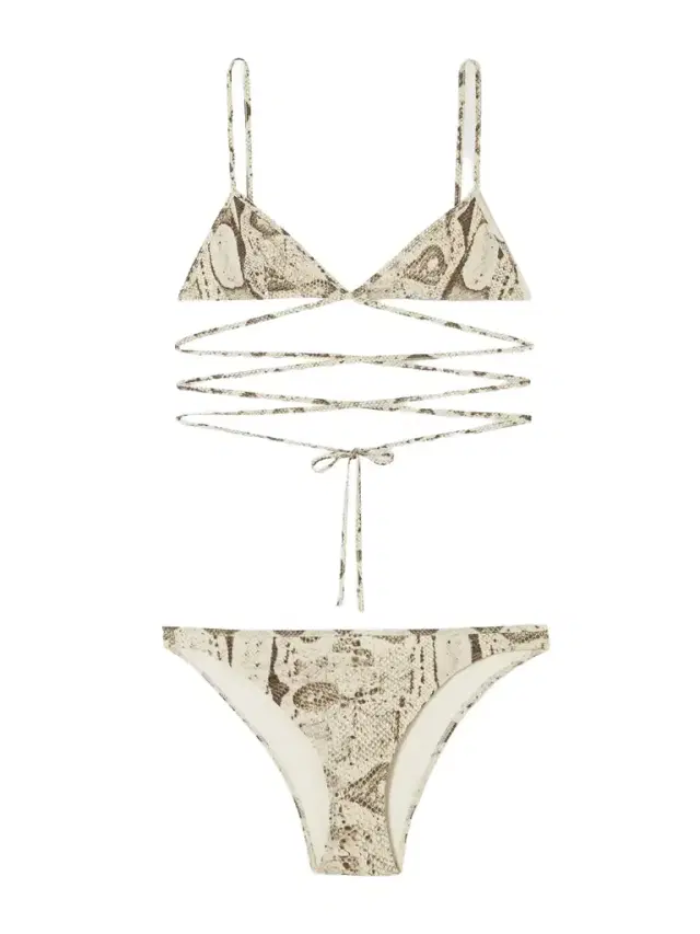 Snake-print Bikini